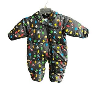 Columbia kids Black Forest printed bunting suit